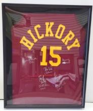 "Hoosiers" Cast Signed Framed "Hickory" Jersey