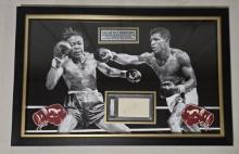 Framed Sugar Ray Robinson Autographed Index Card PSA Authentic