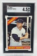 Graded 1966 Mickey Mantle Topps Baseball Card VG-EX+ 4.5