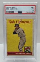 Graded PSA 1958 Bob Roberto Clemente Topps Baseball Card FR 1.5