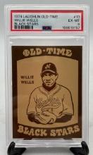 Graded 1974 Laughlin Old Time Black Stars #13 Willie Wells EX-MT 6 Set Break