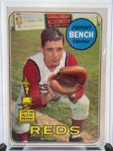 1969 Johnny Bench Topps All Star Rookie Baseball Card