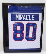 JSA Certified Miracle Autographed Framed Jersey