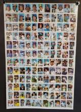 1978 Topps Baseball Trading Cards Uncut Sheet Featuring 132 Cards