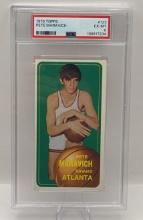 Graded PSA 1970 Pete Maravich Topps Rookie Basketball Card EX-MT 6