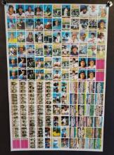 1979 Topps Baseball Trading Cards Uncut Sheet Featuring 132 Cards Rookies, Team Cards, Checklist