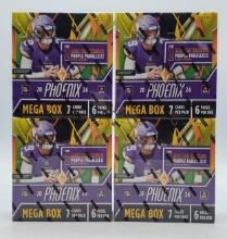 4 Sealed Panini 2024 Phoenix Football Mega Box Ultra Rare Color Blast/Autographs