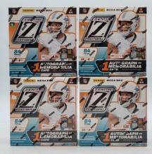4 Sealed Panini 2024 Zenith Football Mega Box Autographs/Memorabilia Cards