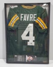 Official Brett Favre Authentic Brett Favre Autograph Framed Jersey