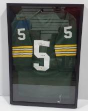 MA Authentic Paul Hornung Autograph Framed Jersey