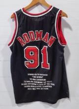 Absolute authentic Authentic Dennis Rodman Autograph Chicago Bulls Jersey