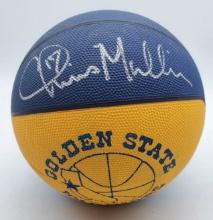 PSA Authentic Chris Mullin Autograph Signature on Golden State Warriors NBA Basketball