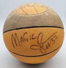 PSA Authentic Magic Johnson Autograph Signature on Los Angeles Lakers NBA Basketball