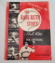 Autograph Signature Babe Ruth Signed on The Babe Ruth Story Book