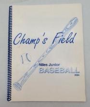 Autograph Signature Muhammad Ali Signed ChampÕs Field Niles Junior Baseball 2004 Book