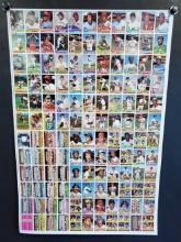 1976 Topps Baseball Trading Cards Uncut Sheet Featuring 132 Cards Team, Rookies Cards