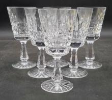(6) Waterford Crystal Kylemore Claret Wine Glasses