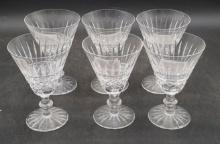 (6) Waterford Crystal Tramore Claret Wine Glasses