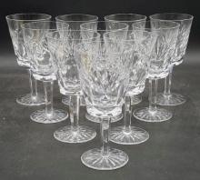 (10) Waterford Crystal Ashling Water Goblets