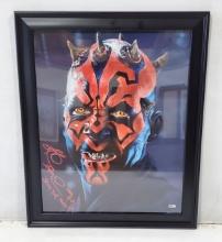 Star Wars Authenticated Darth Maul Ray Park and Artist Kunz 17 Authographs