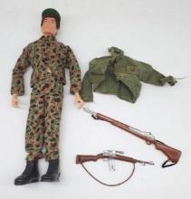 Vintage G. I. Joe Action Figure with Fuzzy Hair
