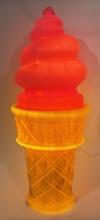 Giant Lighted Safe-T Cup Blow Mold Ice Cream Cone