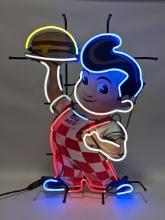 Custom "Big Boy" Four-Color Neon Sign
