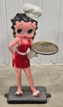 3ft Betty Boop Diner Waitress Statue