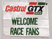 4ft Castrol GTX Motor Oil Welcome Race Fans Banner