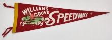 1940s Williams Grove Speedway Felt Racing Pennant