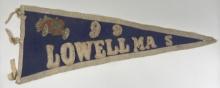 1909 Lowell Automobile Road Races Felt Pennant