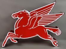 3-1/2ft Mobil Pegasus Custom Lighted Service Station Sign