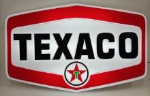 Texaco Service Station Embossed Lighted Custom Sign