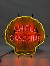 Custom "Shell Gasoline" Two-Color Neon Sign
