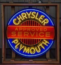 Chrysler Plymouth Approved Service Neon Sign