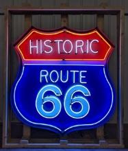 Custom Historic Route 66 Neon Sign