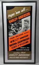 1964 Harley-Davidson Motorcycle National Hillclimb Poster