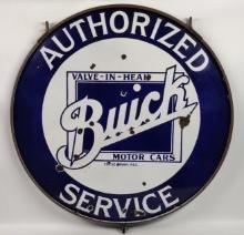 42in SSP Buick Motor Cars Authorized Service Dealership Sign w/ Ring / TAC Authenticated