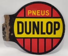 Vintage DSP Dunlop Tires French Flange Advertising Sign