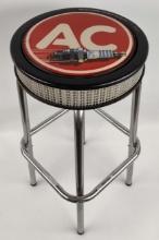 Vintage AC Spark Plugs Promotional Dealer Bar Stool