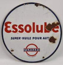 Vintage DSP French Essolube Automotive Oil Advertising Sign
