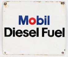 Vintage SSP Mobil Diesel Fuel Gas Pump Plate Advertising Sign