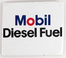 Vintage SSP Mobil Diesel Fuel Gas Pump Plate Advertising Sign