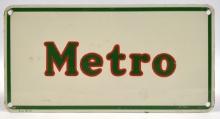 Vintage SST Mobil Metro Gas Pump Plate