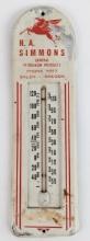 Vintage SST H.A. Simmons Mobil Advertising Thermometer