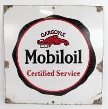 Early SSP Gargoyle Mobiloil Certified Service Advertising Sign