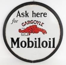 Early DSP Gargoyle Mobiloil Lollipop Curb Sign