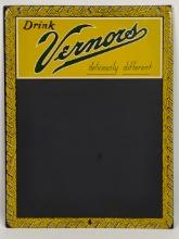 Vintage SST Vernors Ginger Ale Chalkboard Advertising Sign