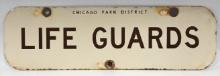 Vintage SSP Chicago Park District Life Guards Sign