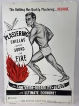 Vintage 1960s SST Chicago Plastering Institute Sign